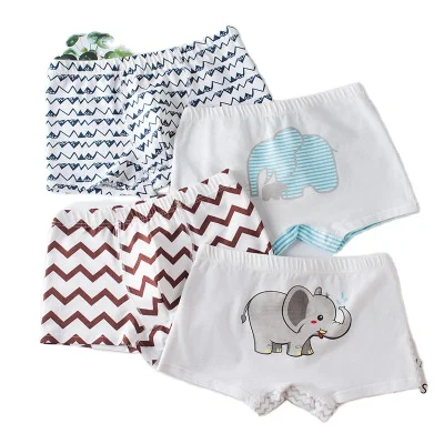 
High Quality Underwear for Children 40S Combed Cotton Cute Printing Children Underwear 