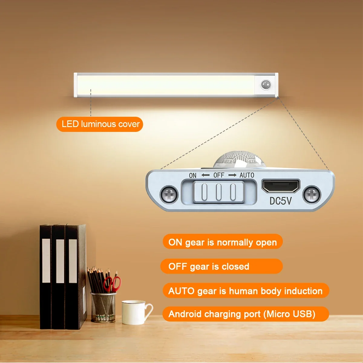 LEDILAND  Good Quality Motion Sensor Led Night Light Wireless Motion Sensor Light Wireless Led Night Light