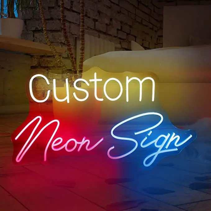 Outdoor custom neon sign made led advertising welcome neon sign wedding 12V neon sign light