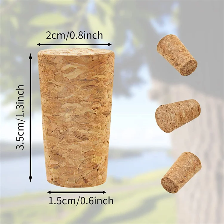 Wholesale Customized Bottle Jar Soft Wooden Stopper Lid Wooden Cork Stopper Natural Wine Corks Wood Corks for Beer Bottles