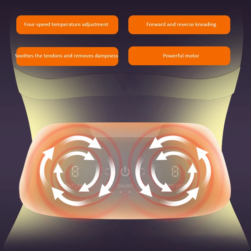 4000mAh Long Endurance Weight Loss Slim Tummy Belly Massage Device Women Period Pain Relief Warm Stomach Heating Waist Belt