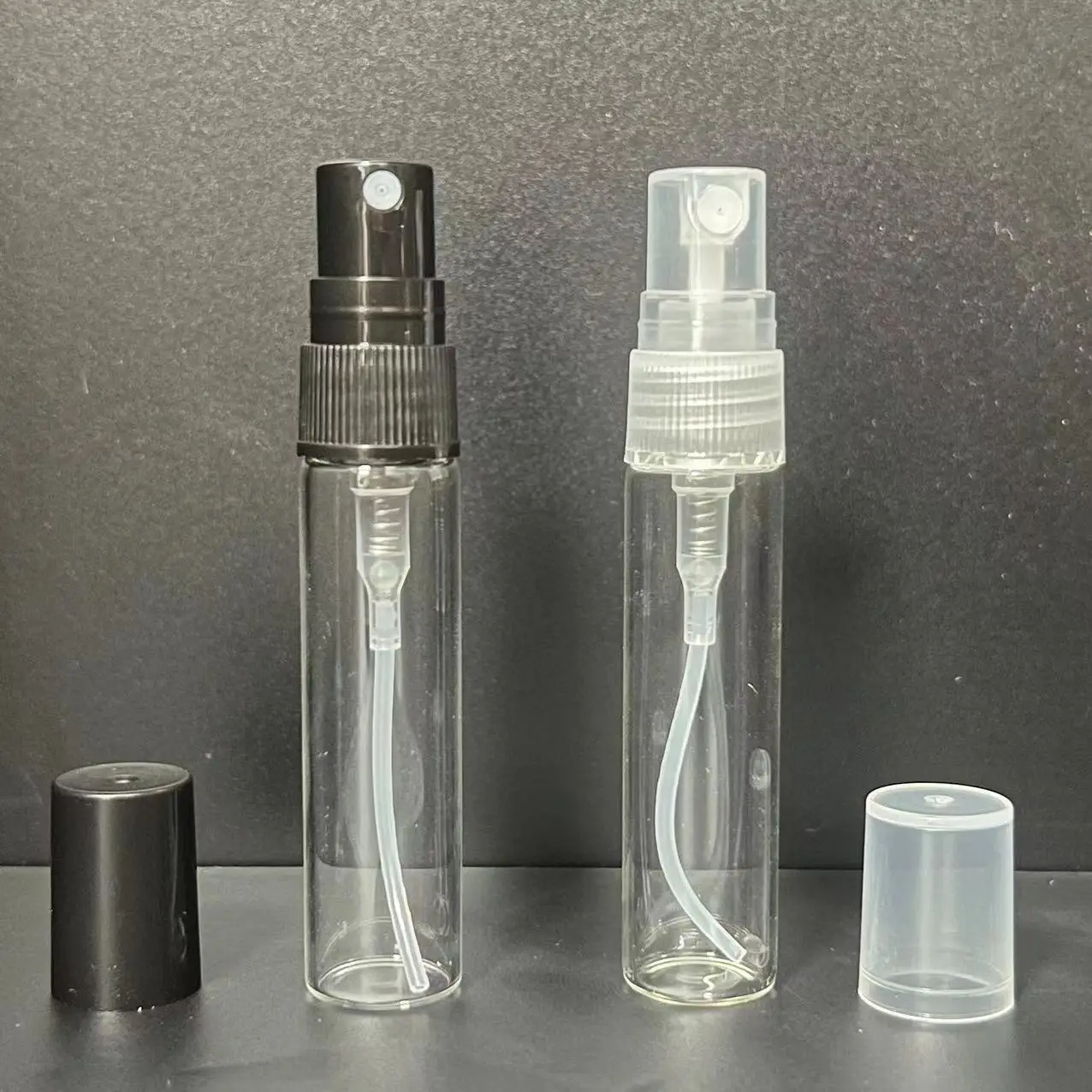 10ml 5ml Custom Refillable Sample Spray Clear Mini Glass Perfume Bottles