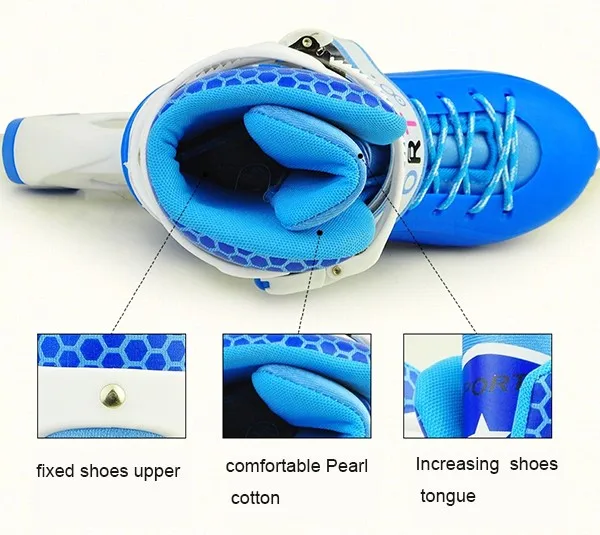 Professional 4 PU adjustable roller wheels high quality factory inline skates for sale