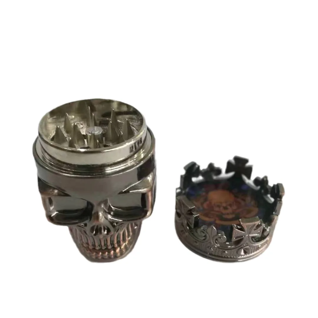 Skeleton Tobacco Grinder Crusher  Metal Ghost Head Herb Grinder Tools Hot Selling Smoke Herb Grinder