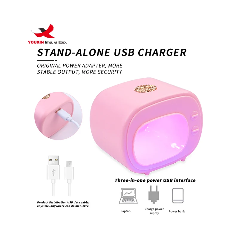 Wholesale Newest Nail Tool Rechargeable Cordless Nail Dryer 16w 45S Fast Dry UV Led Pink Nail Lamp for Gel Polish