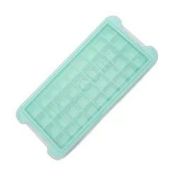 Creative 36 cavity square ice cube box with lid silicone ice cube tray