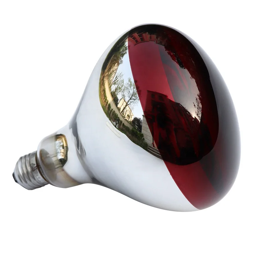 MUGREEN Infrared Thickened Heating Lamp Breeding Bulb 100/150/200/250W Brooder Hatch Chicken Pig Animals Infrared Heating Lamp