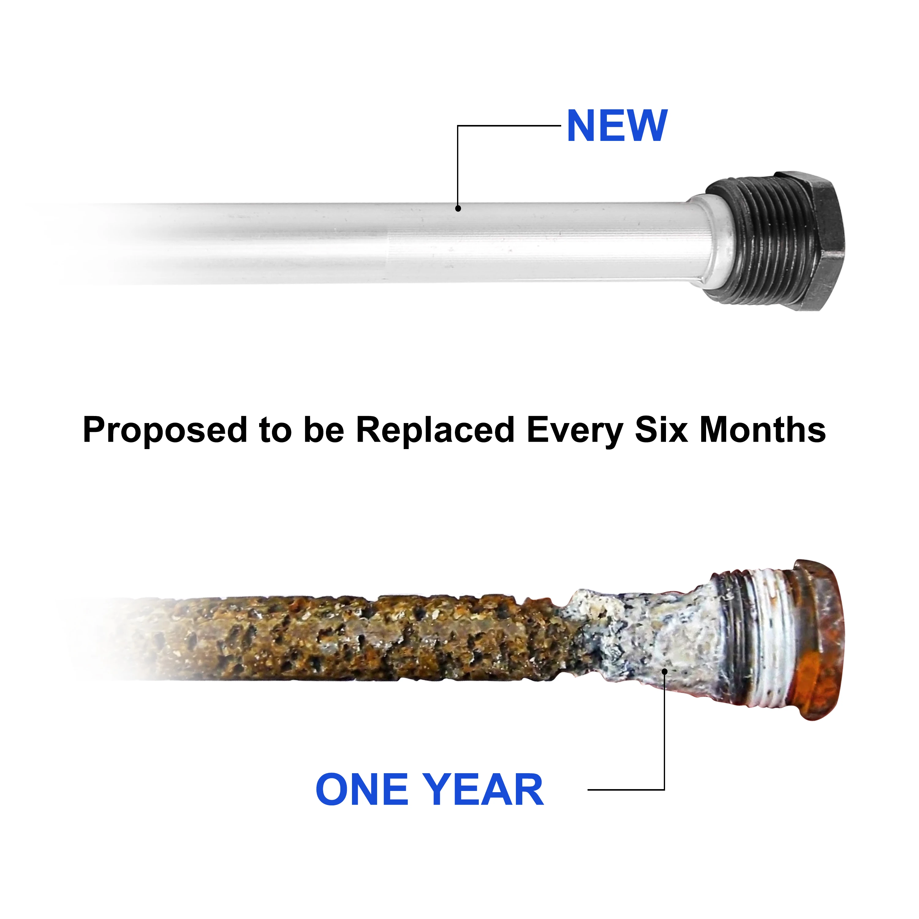 RV Water Heater Anode Rod Magnesium Anode Rod Suburban Water Heaters Suburban & Morflo