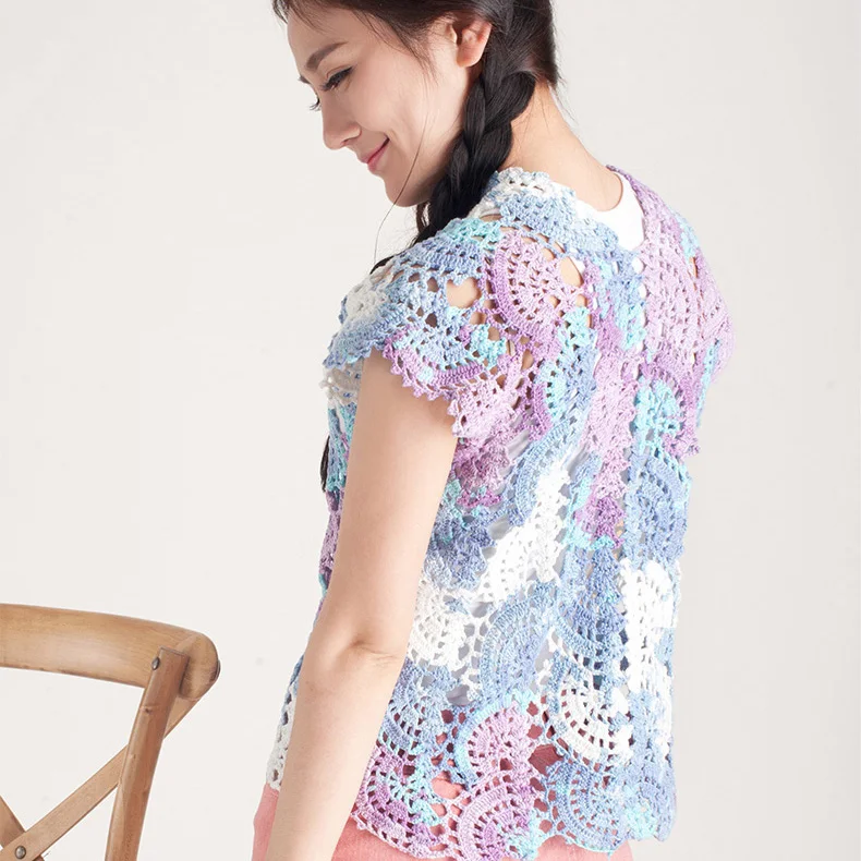 
Hot sale multi color light weight 100% mercerized cotton baby yarn 