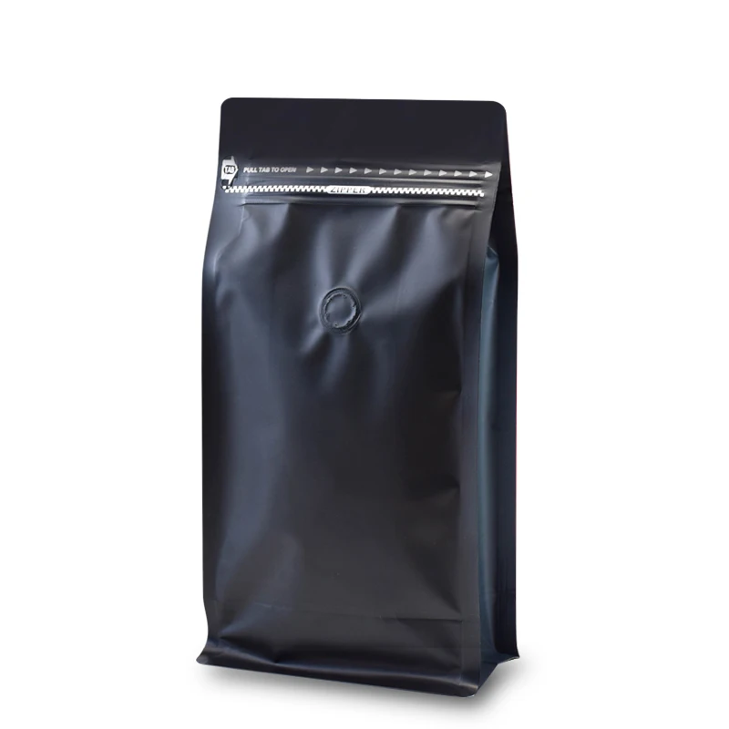 Eight Side Seal Bag Protein Powder Bag with Aluminum Foil Zip Lock Manufacturer 500 g 1 Kg Food Coffee bean bag