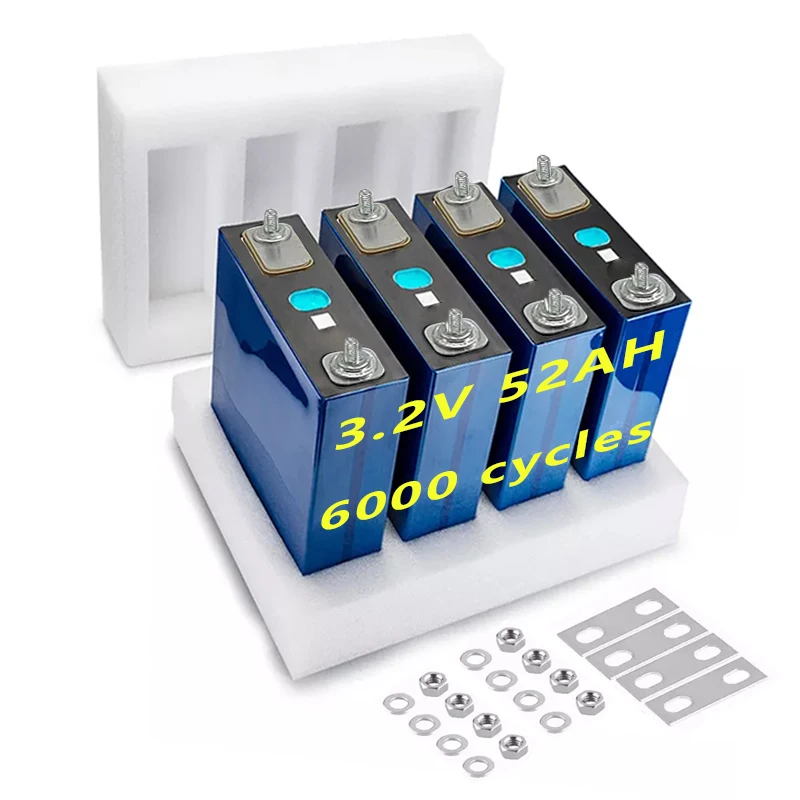 Grade A Lifepo4 Battery Cell 3.2V 52AH 200AH 280AH 302AH Prismatic Lipo4 Batterie Baterias De Litio Lithium Ion Batteries Pack