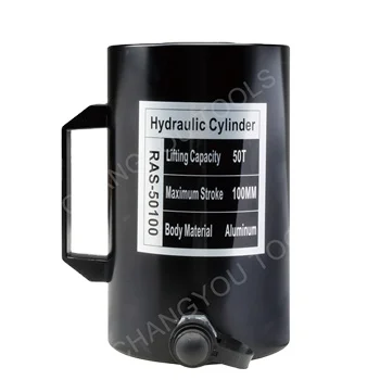 RAS-50100 Single Acting 50 Ton Stroke 100mm Aluminum  Hydraulic Cylinder