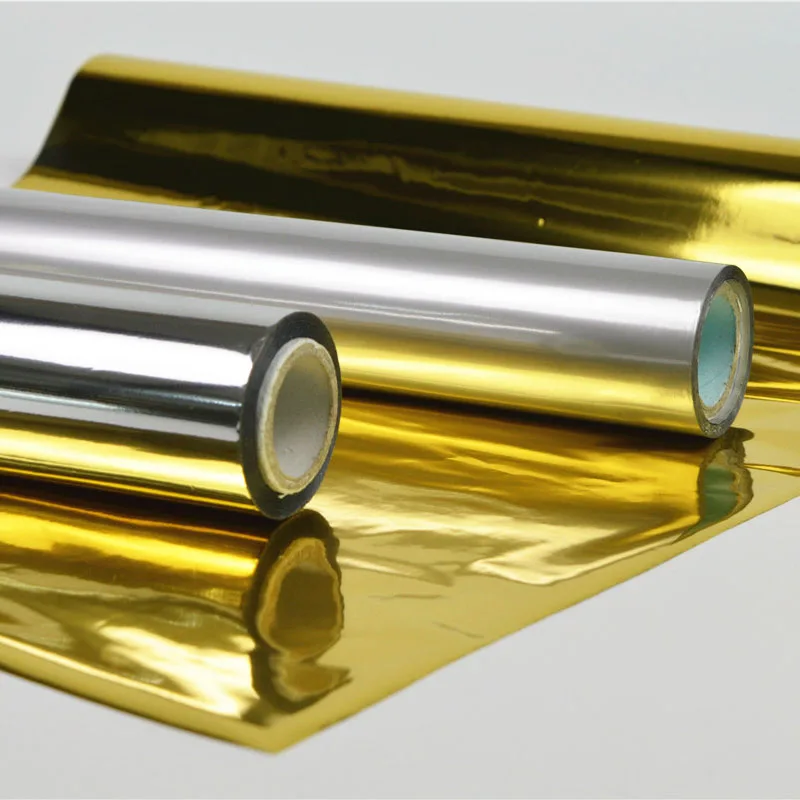 Hot Sales Gold Holographic Hot Foil Stamping Paper PET Material for Thermal Paper Art Printing Free Sample Available