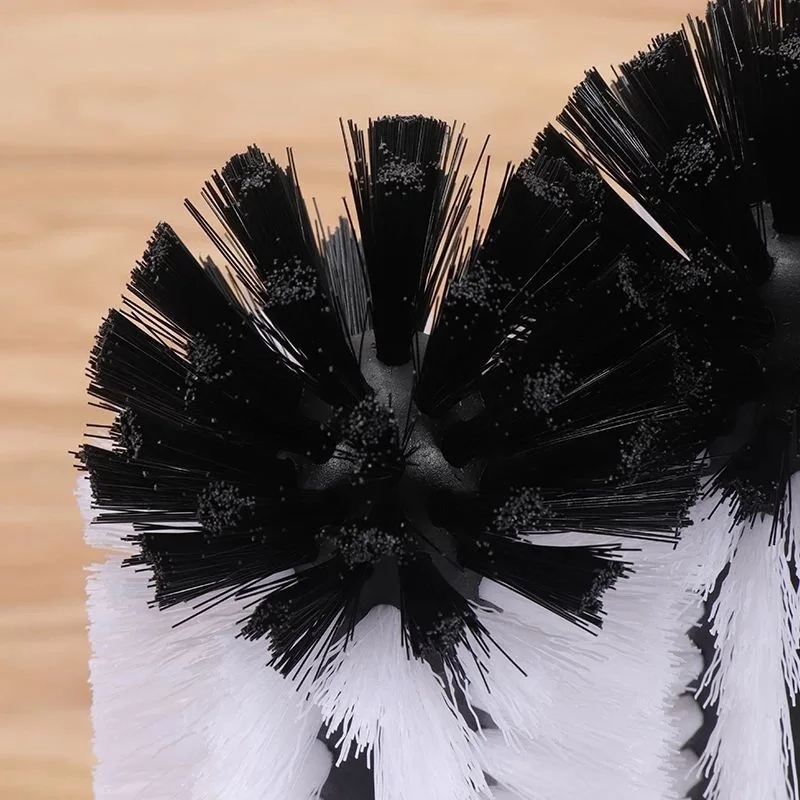 Eco-Friendly 3-Head Soft Bristle Glass Cup Brush Multi-Purpose Multi-Use Cleaning Roller Design Hair Dish Wash Made PP Material