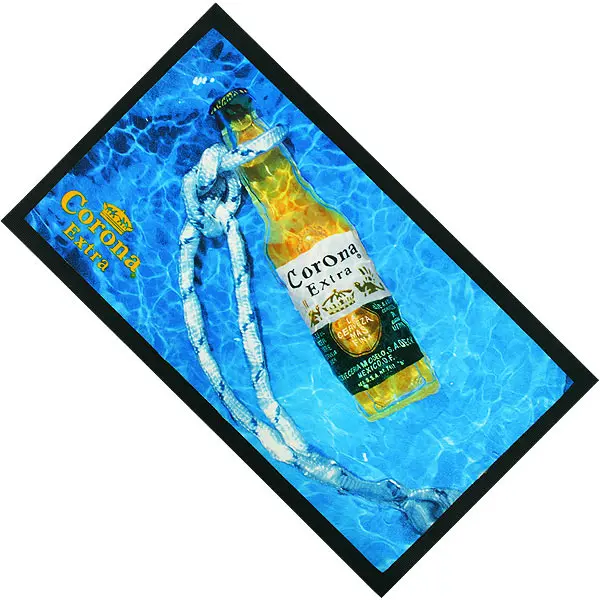 NBR Non Woven Fabric custom bar runner Heat transfer sublimation rubber bar mat Non slip for beer brewery company