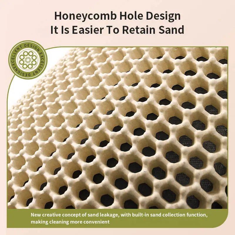 EVA Double layer cat litter mat honeycomb hole concentrated cat litter mat washable pet mat