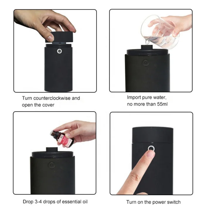 Recharge Essential Oil Aroma Diffuser Nebulizer Gift Home Aromatherapy Diffuser