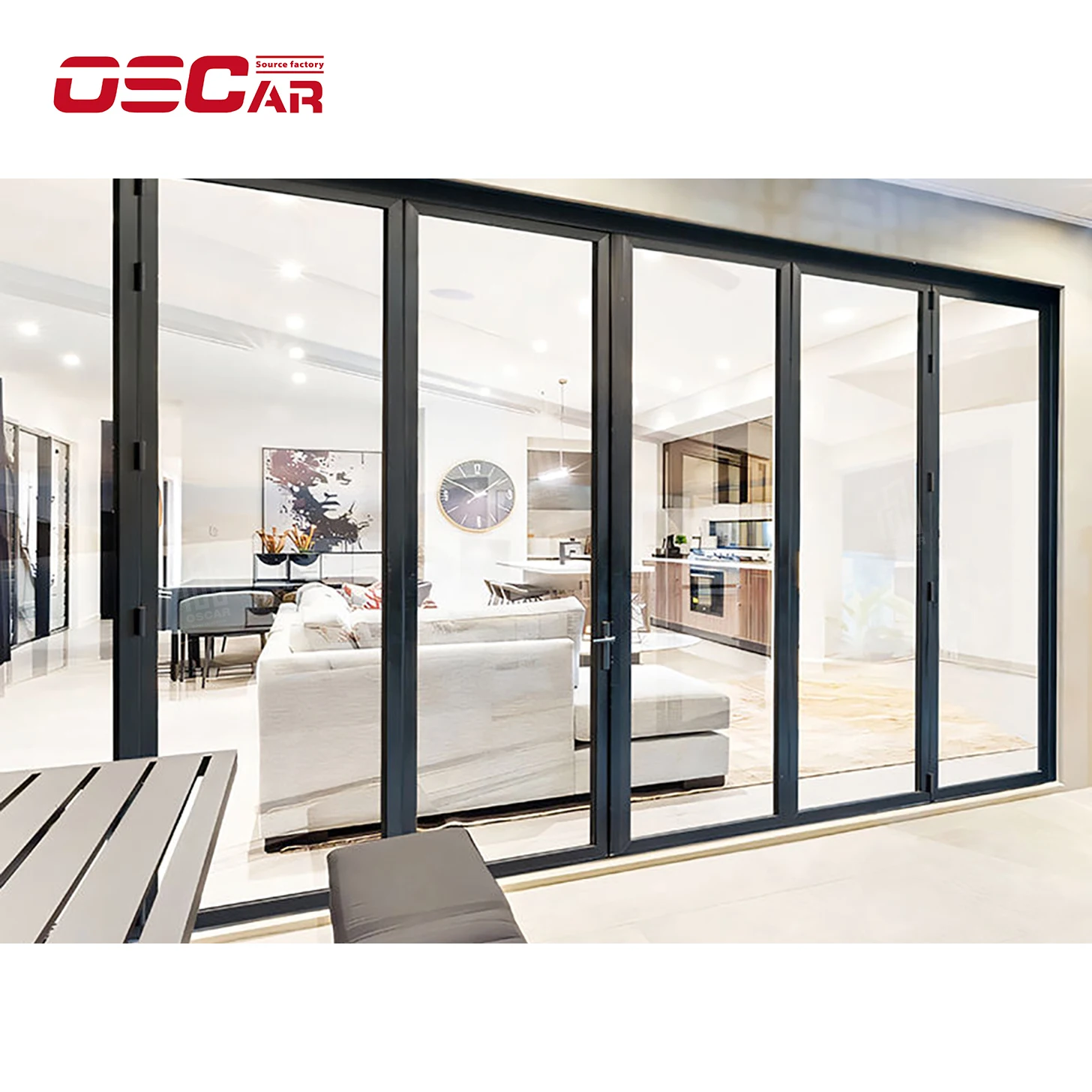 Oscaracso Glass Room Hardware Handle 90Degree Pivot Accessories For Dividers Accordion Doors Bi Closet Frameless Pvc And Folding