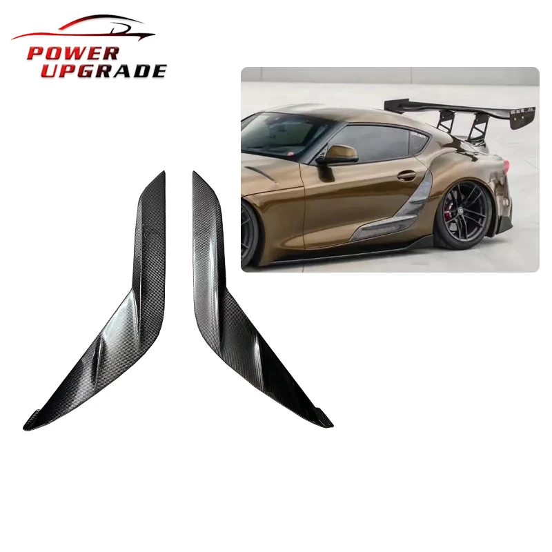 Carbon Fiber Door Plank Side Fender Vents door canards For Toyota Gr Supra A90 A91 Mk5 Trd Style Body kit