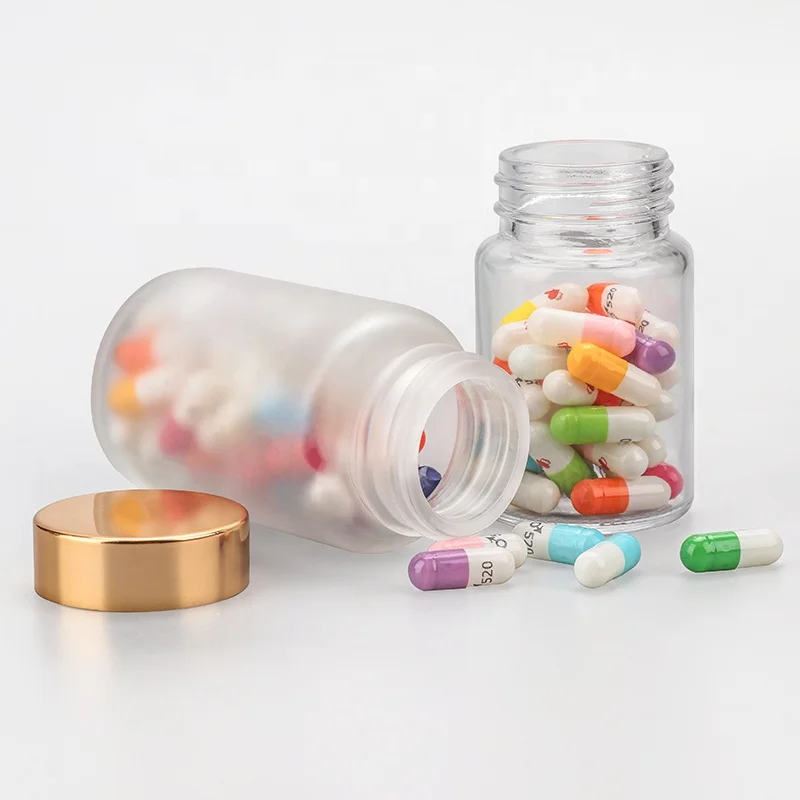 
30ml 60ml 100ml 120ml Glass Amber Health Care Bottle Capsule Bottle With Plastic Screw Cap 