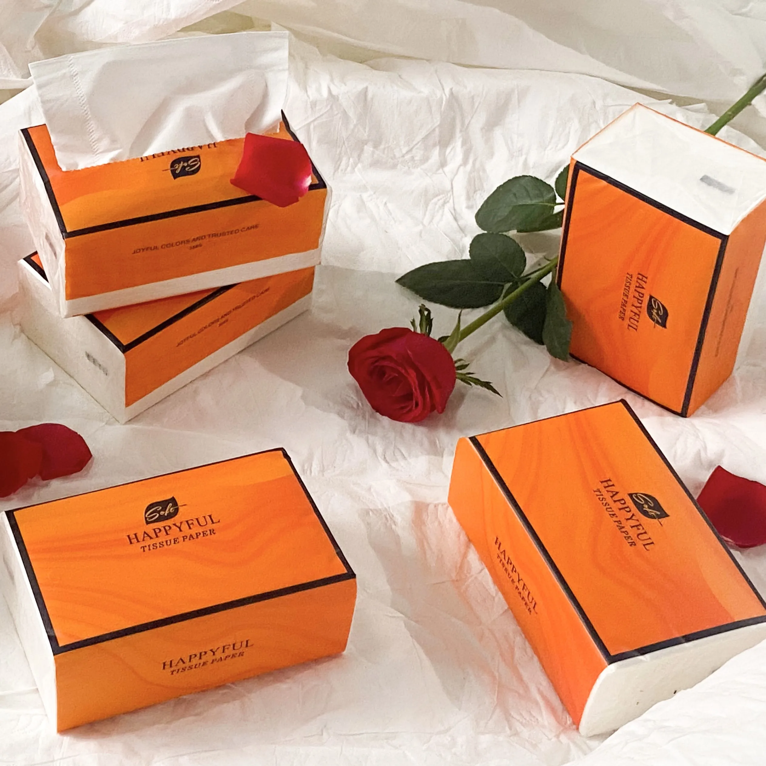 Facial Tissue Facial-Tissue-Paper-Box Soft-Pack Sofeel Brand Sofeel Premium Luxury Sorbent Best Facial Tissue