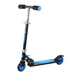 Folding Kick Scooter for Kids 2 PU Wheels Rear Brake Adjustable Height Sports Kick Scooter for Girls and Boys Kids