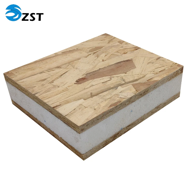 Prefabricated house roof sandwich panel price OSB environmental protection green sip panel