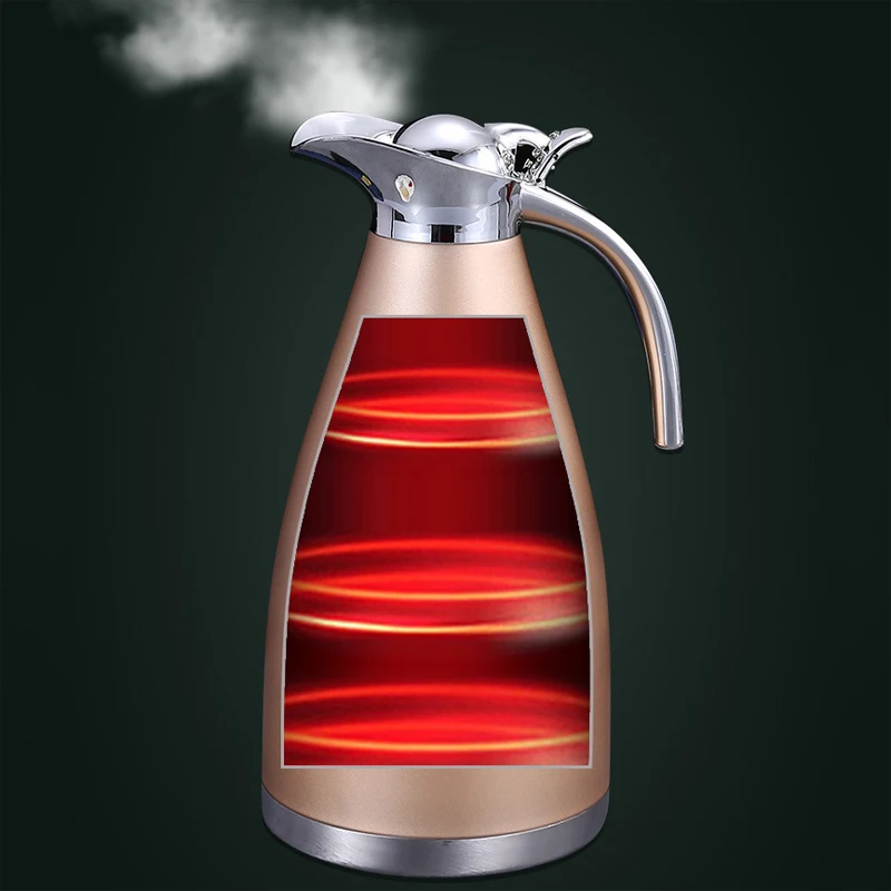 
Wholesale customizable high quality 1.5L 2.0L double wall vacuum stainless steel thermos flask with removable lid 