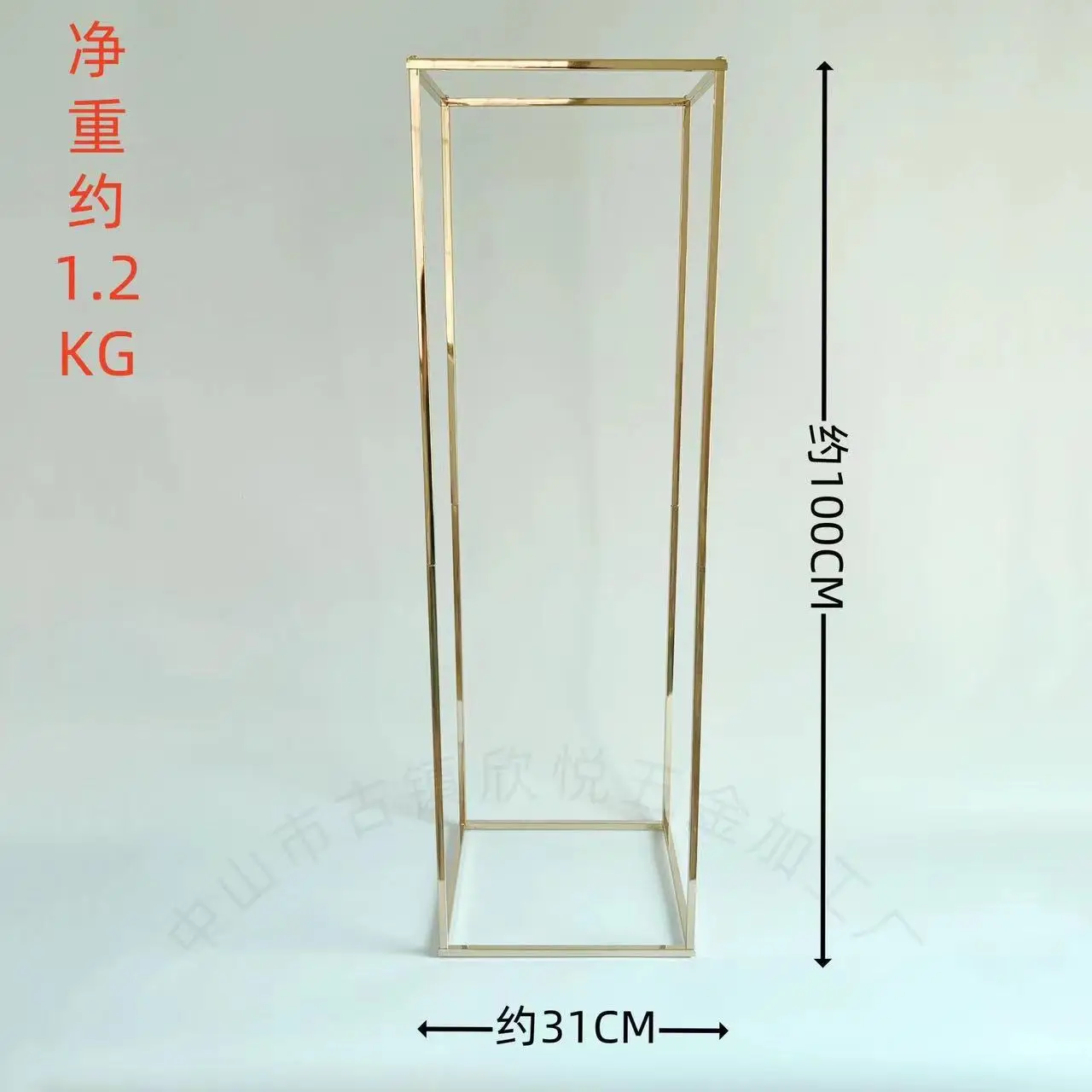 Wholesale column vase wedding center decoration rectangular geometric flower stand for wedding decoration event Home Party