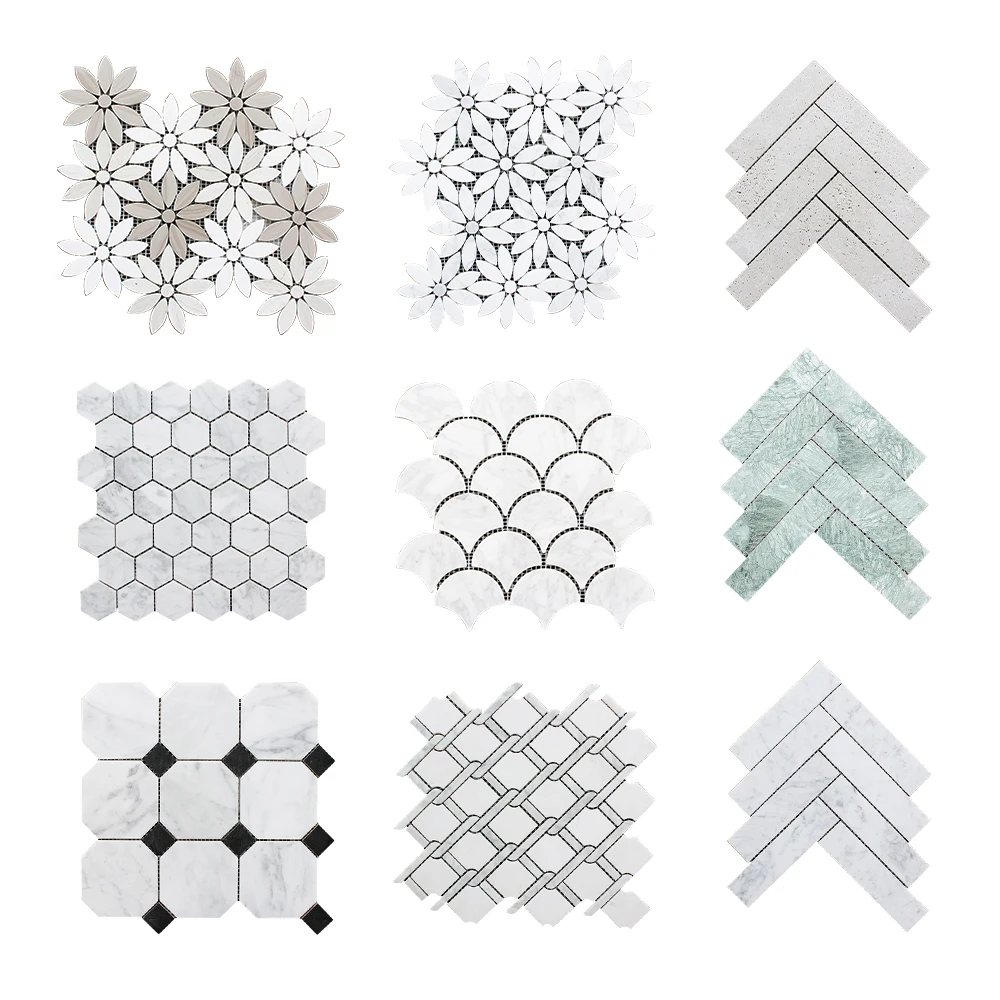 Ceramic Mosaic Herringbone Green Tiles Used For Room Wall Tile Building Ceramic Marble Herringbone Mosaic Fish Bone Mosaic Tiles