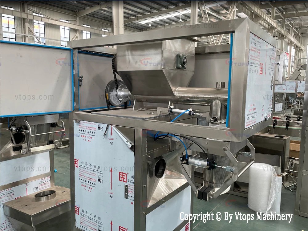 20kg Dry Powder Filling Machinery / Semi Automatic Sealing Device Bagging Equipment Supplier / Conveyor Belt