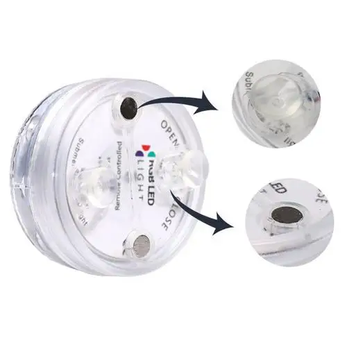 
Underwater Light IP68 Waterproof Wear-resistant LED Submersible Swimming Pool Lamp with RF Remote for Fish Tanks Fountains Aquar 