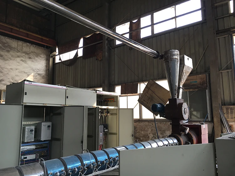 High speed flat yarn extrusion line auto plastic tape drawing machine of pp bag making for chemical materials