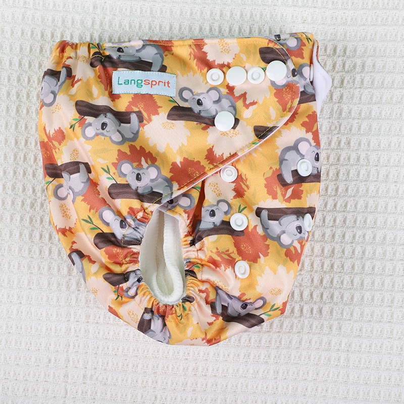 Langsprit color change newborn pocket cloth diaper one size reusable awj inside cloth diapers for boys and girls