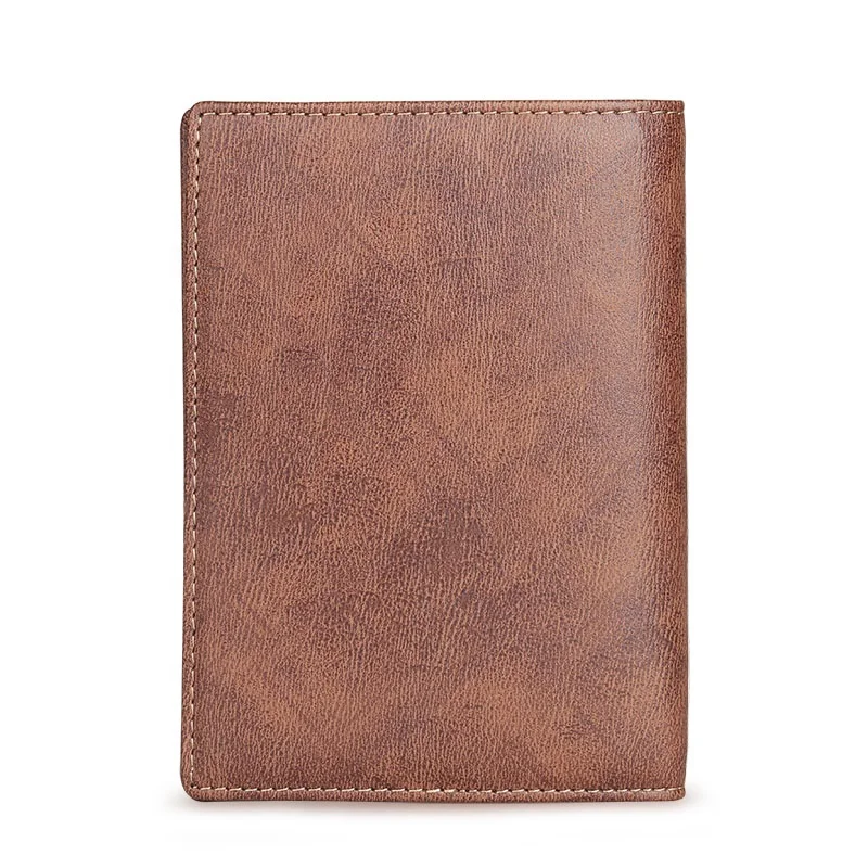 Small and portable travel wallet passport holder PU leather travel passport wallet