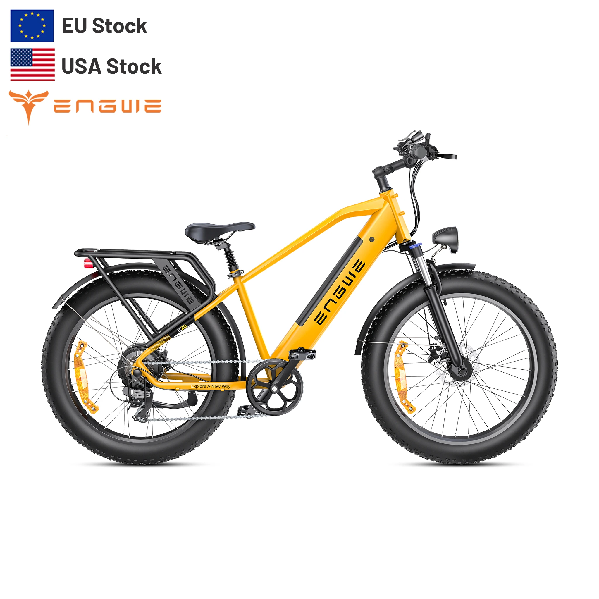 EU Stock ENGWE E26 Fashionable Electric City Bike 48V 16Ah Electric Road Bike 26in Big Tire Offroad Bike