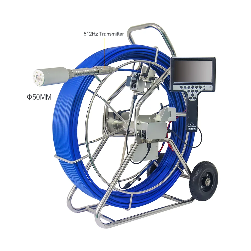 2023 borehole industrial two-ways articulating 5inch screen endoscope usb borescope  camera system