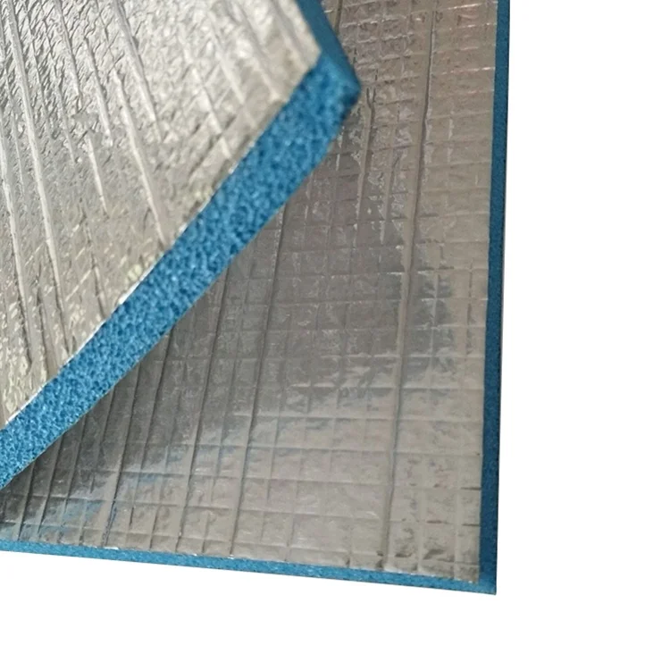 Deformation resistance double layer side aluminum foil colored pe epe foam insulation material,shield foil aluminum foam xpexpe
