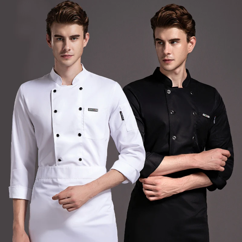 Chef Uniform Uniform OEM Service Factory Supply Twill Fabric Buttons Chef Coat Uniform