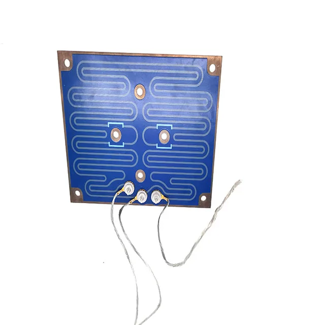 Fast thick film PTC heater circuit heating thermal resistors thick film heater