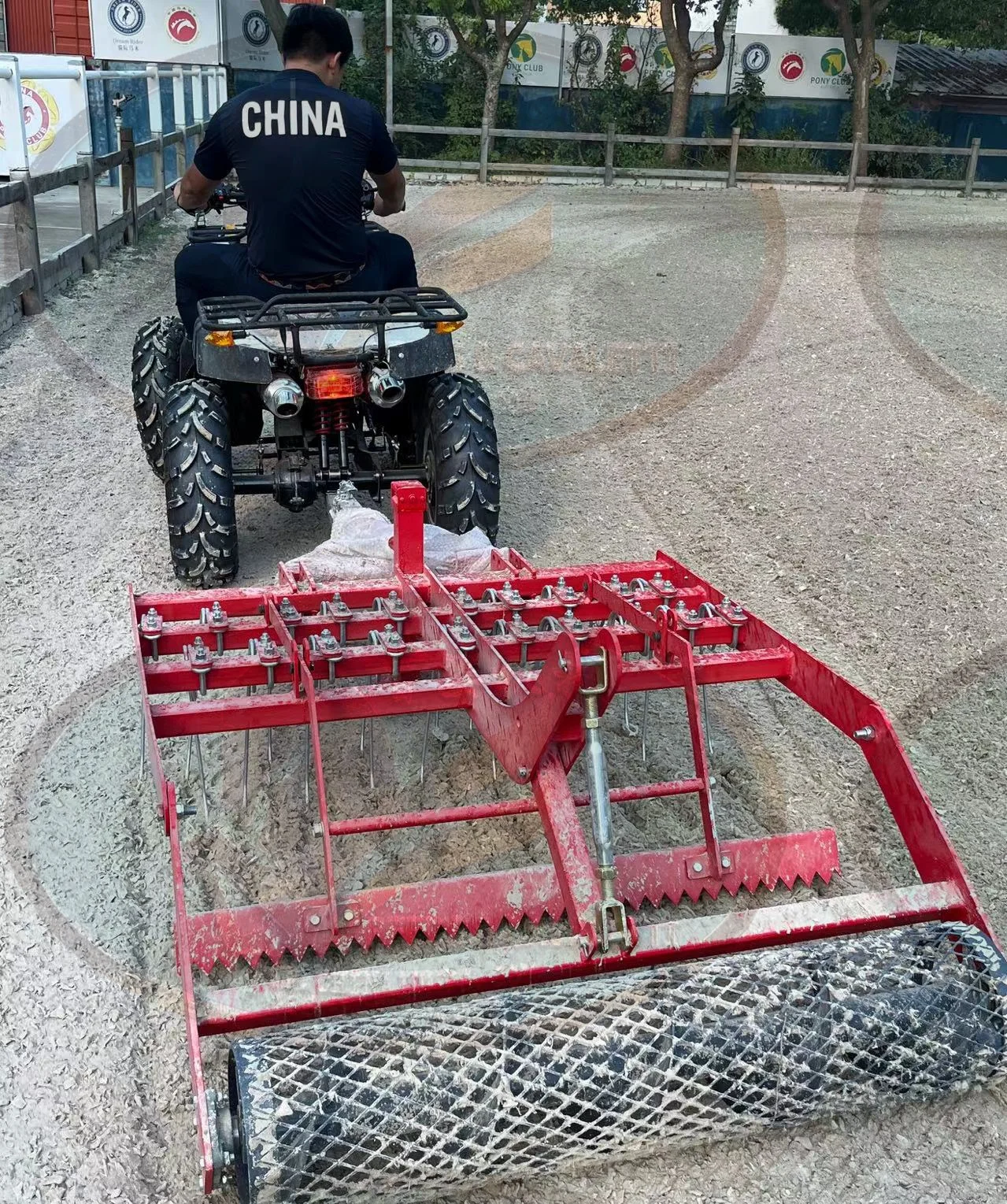 Cavaletti Elf Patented Horse Racing Sand Paver New Mechanical Grader Leveler with Engine & Gearbox Core Components Racecourses