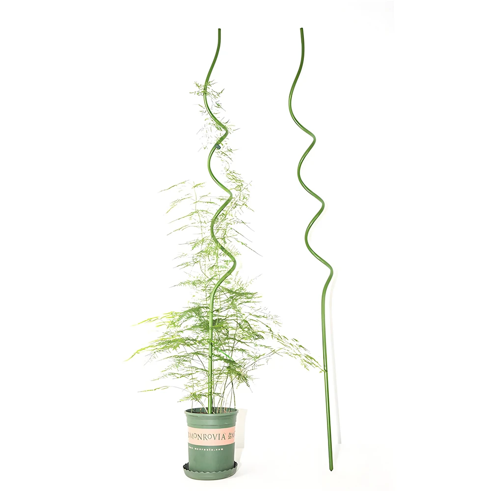 Anti-rust plastic coating Garden Plant Support stem tomato spiral rod