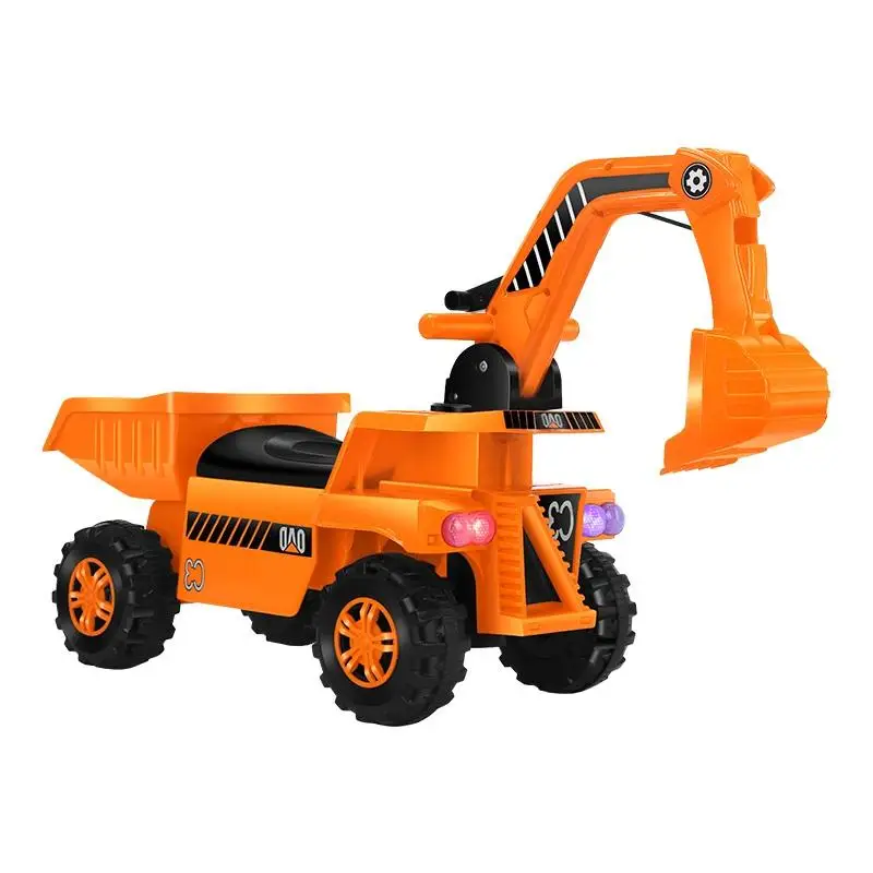 Wholesale high quality plastic kids swinging car baby sliding car baby outdoor excavator toys car for sale