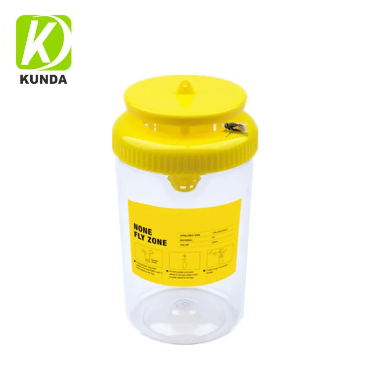 Garden Outdoor Reusable Plastic Fly Trap Bottle with Attractant Bait