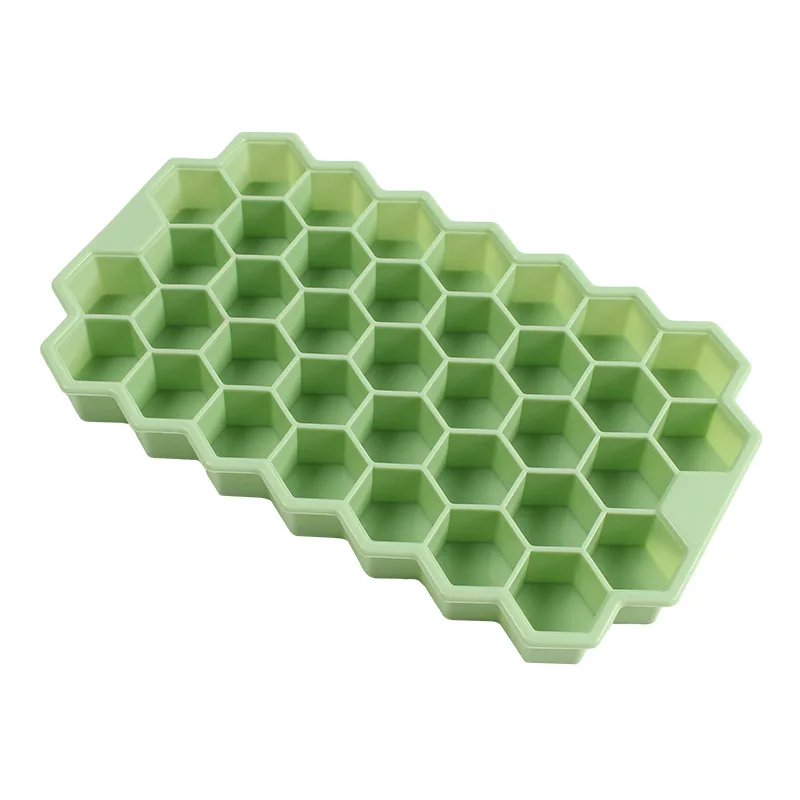 Summer honeycomb shape fruit cube easy release ice tray silicone mold