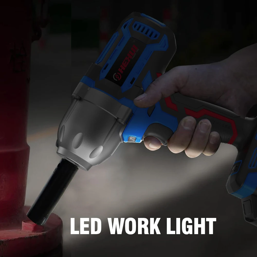 Hehui Customized 20V Air Impact Wrench Cordless Max Torque 600Nm Brushless Impact Wrench