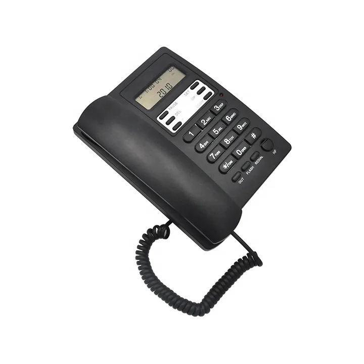 Desktop Landline Corded Telephone with Caller ID Function and Wall Hanging Small Extension Fixed Phone For UK BT Telephone Line