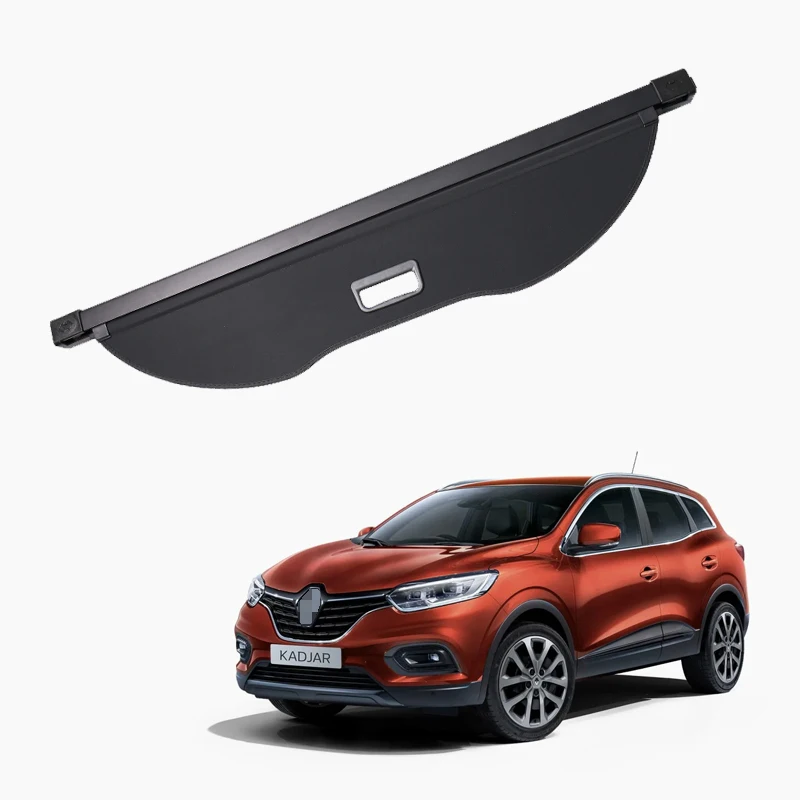 Для Renault Kadjar 2015-2022 черный экран для уединения выдвижной багажник защитный чехол багажника защита багажа затемненный груза