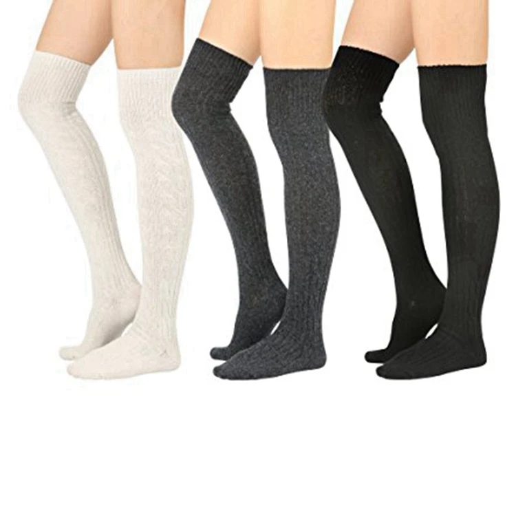 DL-I-505 overknee over the calf socks over the knee high cotton boot socks