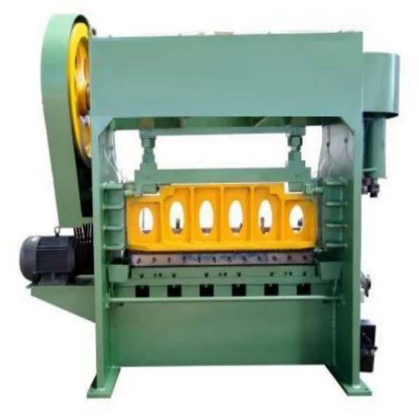 Safety automatic perforated sheet metal mesh making machine